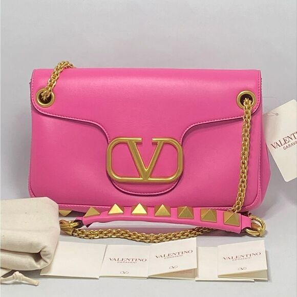 Valentino Garavani VLogo Leather Shoulder Bag - Picture 8 of 15